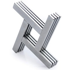 Strong Neodymium Bar Magnets with Adhesive – 4 Pack, 60x10x3 mm, Rust Resistant