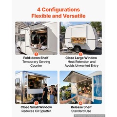 Uimoso 36×36 in Aluminum Alloy Concession Window with Foldable Shelf