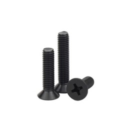 Countersunk Screws Machine Phillips Screw Black Stainless Steel Flat Head Bolts