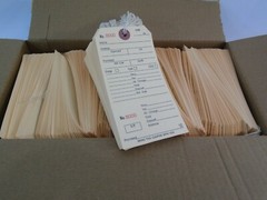 Qty. 500 Off-White Alteration Tags Merchandise Price Tags