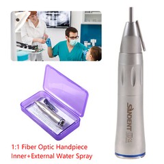 Dental Surgical Straight Handpiece 1:1 Implant Cone Nose Fiber Optic SANDENT