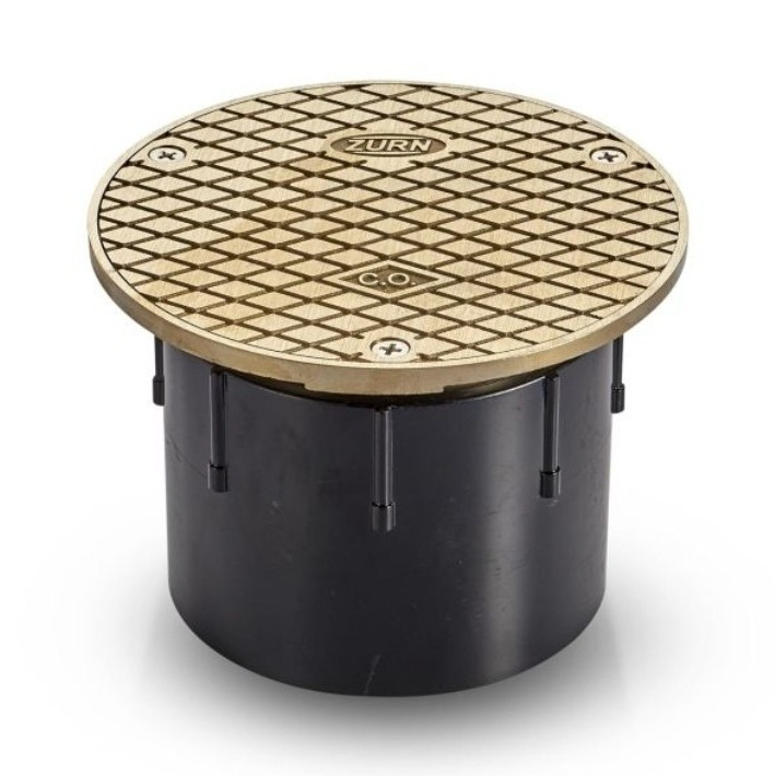 Zurn Adjustable Floor Drain Brass Cover Industrial Drain Fitting MPN 33161001