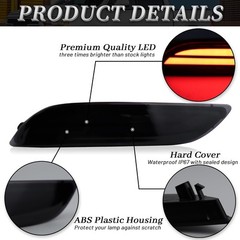 Full LED Rear Bumper Reflector Lights Compatible with 2018-2023 Toyota Camry …