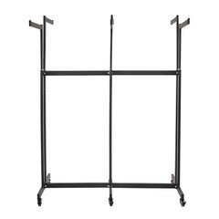 6 Arms Clothing Display Retail Rack Adjustable Floor Standing Metal Garment Rack