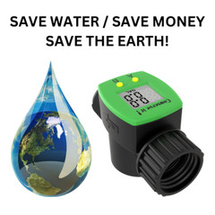 Water Flow Meter for Garden Hose for Watering or Filling RV Tank – Monitor Usage