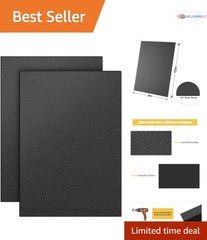 2 Pack Black ABS Plastic Sheets 8x12in 1/8in Thick Impact Resistant DIY