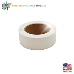 1″ Crystal Clear Wafer Seals/Mailing Tabs Package Seals Round Circle 500 labels