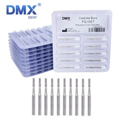DMXDENT Dental Burs FG 1957 1958 Crown Metal Cutting Tungsten Carbide High Speed