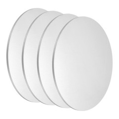 4Pcs Aluminum Disc 4″(100mm) Dia 0.1″(2.5mm) Thick Round 6061 Aluminum Sheets