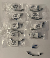 Lot of 10 Monroe PH-0163 Chrome Pull Handles 3″ Centers Cast Zinc NOS w/Screws