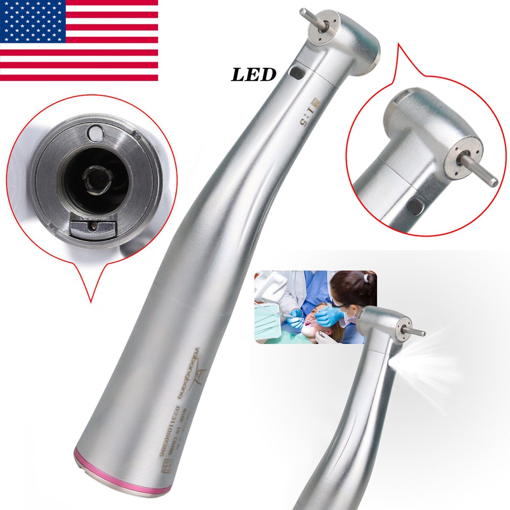 Bien Air Style Dental Hi Speed Fiber Optic 1:5 L Electric Handpiece Contra Angle