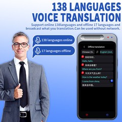 Z6 Language Translator Device, Two-Way offline Voice Interpreter