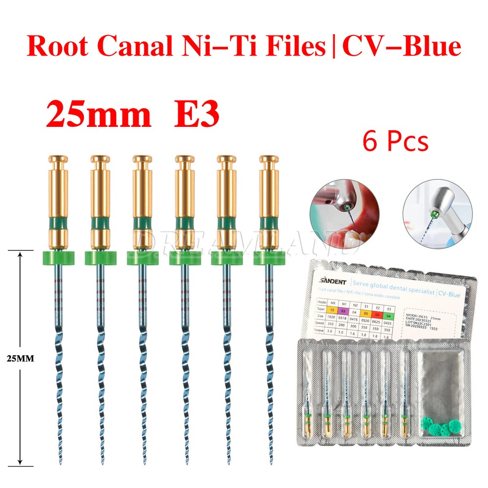Dental Niti Files Endo Engine Use Root Canal Rotary Files 21mm/25mm