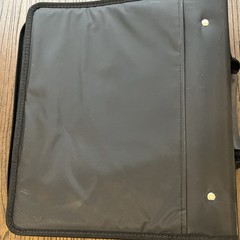 Avery Powercase Black Leatherette Zippered 3-Ring Binder Fabric Organizer NEW