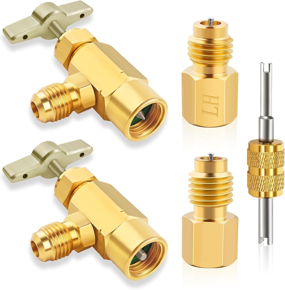 R1234YF Can Tap, Self-Sealing and Puncture Style Refrigerant Can Size: R1234YF
