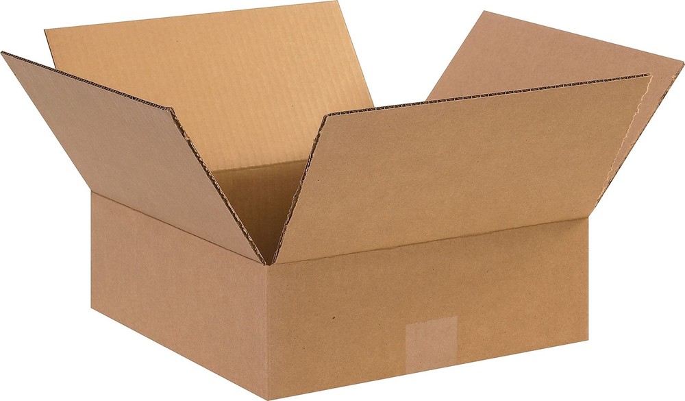 The Packaging Wholesalers 12 x 12 x 3 Inches Shipping Boxes, 25Count BS121203