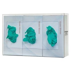 Bowman Dispensers Gp-015 Glove Dispenser, Petg, Holds (3) Boxes , Clear ,