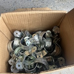 Bridgeport 1904 Two Hole Pipe Strap, 1-1/4 Inch Box Of 50 x3 boxes!! New