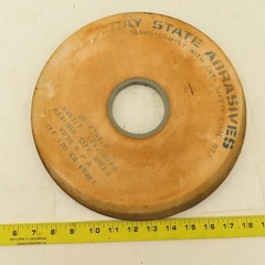 Bay State Abrasives 17A120N8VS2KS 12″x.500×3″ Angled Face Grinding Wheel 2070RPM