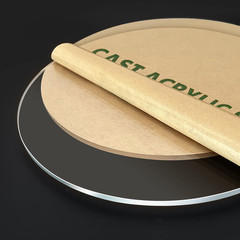 1 Pieces 1/4″ round Plexiglass Sheet, 11 Inch Diameter Clear Acrylic Circle