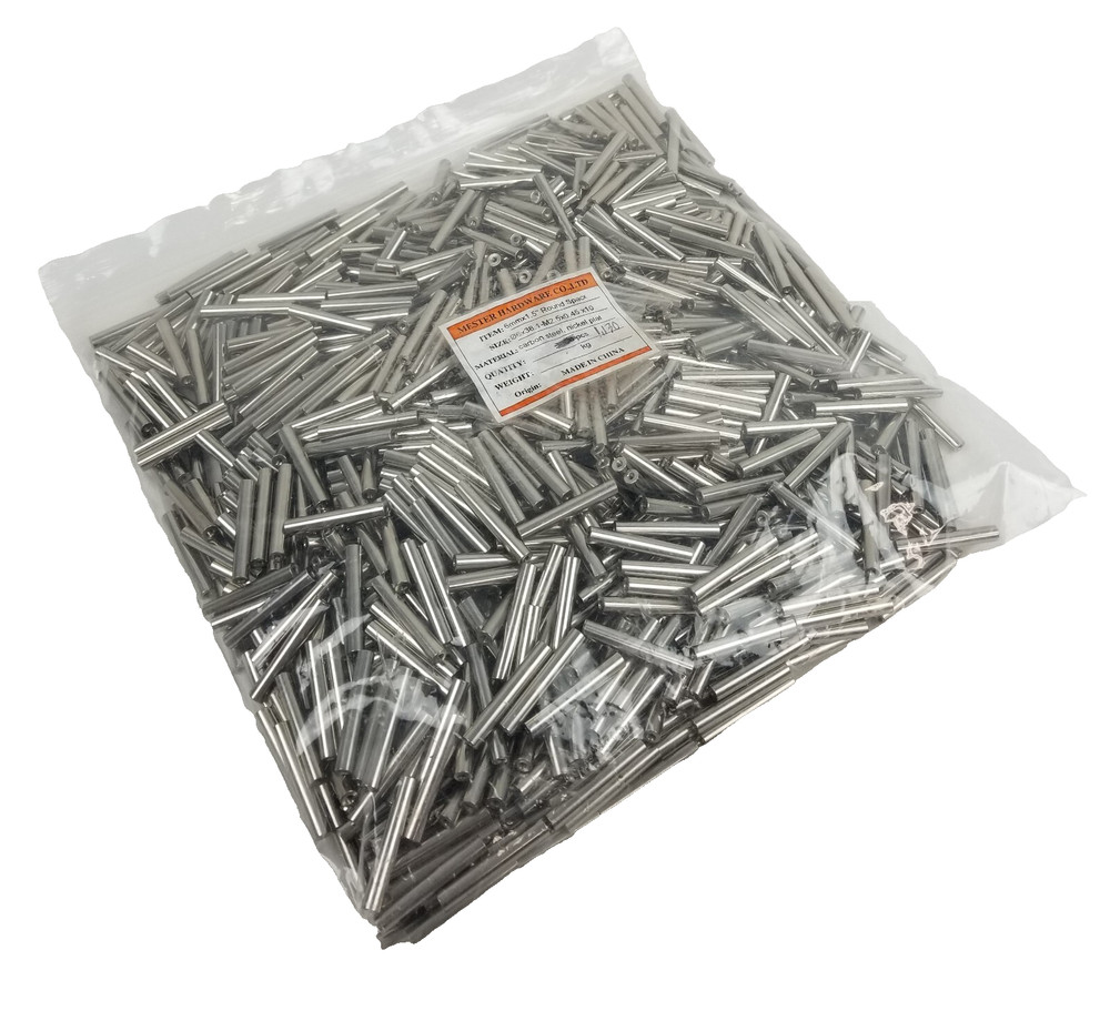 1,130 Mester 06×38.1-M2.5×0.45×10 Round Spacer Carbon Steel Nickel Plated NEW