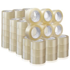 72 Rolls Carton Sealing Clear Packing Tape Box Shipping- 1.8 mil 2″ x 110 Yards