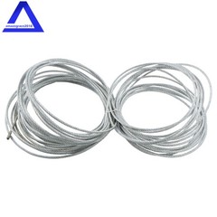 1/4″×100 FT,7×19 Galvanized Cable 1400LBS Working Load Limit for Fencing,Pulley