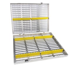 Dental Autoclave Cassette Tray Rack metal Box Instrument Sterilization5/10/20Ins