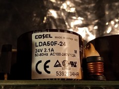 Cosel LDA50F-24 AC100-240V In, 24VDC 2.1A 50.4W AC to DC Open Frame Power Supply