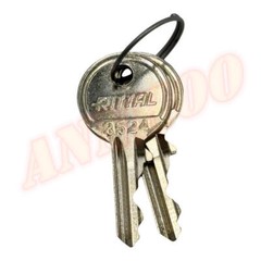 2Pair (4Keys) Fit Rittal 2532000 Enclosure Key