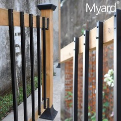42 Inches Estate Hollow Square Iron Deck Balusters Furniture with Screws for …