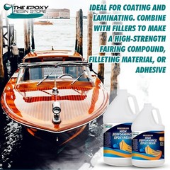 MARINEGUARD 8000 – CLEAR EPOXY RESIN, TABLETOPS, CONCRETE, FIBERGLASS -1.5 GAL