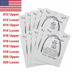 10 Packs/100pcs Dental Orthodontic Super Elastic Niti Arch Wire Round Ovoid USA
