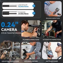 50%OFF SCOPIX Endoscope Camera Articulating Borescope 4-Way Inspection Snake Cam