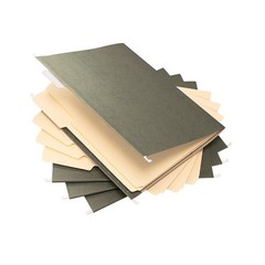 20ct Hanging File Folders Green: Paperboard Core, Organizer, 100 Sheets