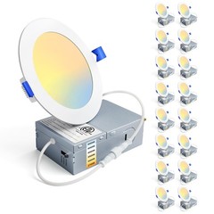 Ensenior 16 Pack 4 Inch, 6000k/5000k/4000k/3500k/3000k/2700k – 6cct white