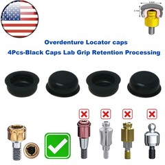 US Dental Overdenture Locator Core Tool Retention Male Caps For Abutment Inserts