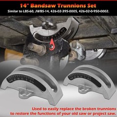 2PCS 14″ Bandsaw Trunnions Kit with Degree Scale For Most 14inch Wood Band Saws