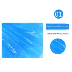 Disposable PE Plastic Shoe Covers 100pcs Dust Proof Waterproof for Home/Hotel