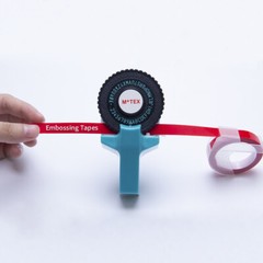 3D Emobssing Tape White on Red 520102 For Dymo Organizer Xpress Label Maker 9mm