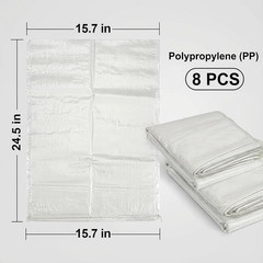 Heavy Duty Woven Sandbags 8PCS – Reusable Flood, Construction & Storage Bags