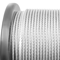 1/4 inch Stainless Steel Cable 300FT T304 7×19 Steel Wire Rope Aircraft Cable
