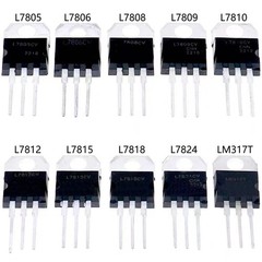 2pcs L7805 L7809 L7812 L7815 L7905 L7909 L7912 LM317 Voltage Regulator TO-220 US