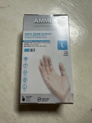 100 Gloves Large AMMEX Professional Vinyl Protective Health Safety Buy more save