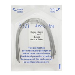 100PCS Dental Orthodontic Niti Arch Wire Natural Round Rectangular 19×25 16×22