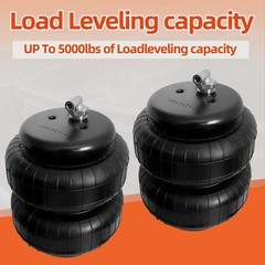 2pc Air Spring Bag Kit 2003-2013 Dodge Ram 2500 3500 8 Lug 5000lbs Towing Kit