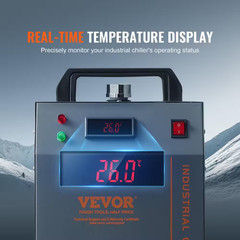 Industrial Water Chiller 80-Watt Air-Cooled Industrial Water Cooler with 12 L Wa
