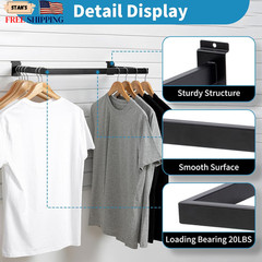 Slatwall U-Shaped Rectangular Tubing Hangrail 24″x12″ Slatwall Accessories. NEW
