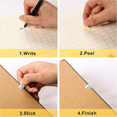 2940Pcs Matte Small White Labels Stickers Blank Labels Removable Price Tags