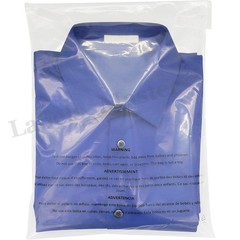 Clear Poly Bags Resealable Suffocation Warning OPP Cello Merchandise Packaging